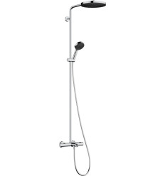 Komplet prysznicowy 260 1jet EcoSmart z termostatem i główką prysznicową 3jet wannowy Chrom Pulsify S Puro Hansgrohe (24232000)
