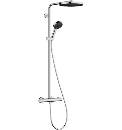 Komplet prysznicowy 260 1 jet z Ecostat Fine i główką prysznicową 3jet Chrom Pulsify S Puro Hansgrohe (24236000)