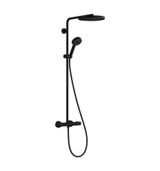 Komplet prysznicowy 260 1 jet z Ecostat Fine i główką prysznicową 3jet Czarny Matowy Pulsify S Puro Hansgrohe (24236670)