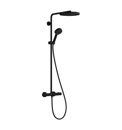 Komplet prysznicowy 260 1 jet z Ecostat Fine i główką prysznicową 3jet Czarny Matowy Pulsify S Puro Hansgrohe (24236670)