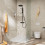 Komplet prysznicowy 260 1 jet z Ecostat Fine i główką prysznicową 3jet Czarny Matowy Pulsify S Puro Hansgrohe (24236670)