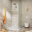 Komplet prysznicowy 260 1 jet z Ecostat Fine i główką prysznicową 3jet Biały Matowy Pulsify S Puro Hansgrohe (24236700)
