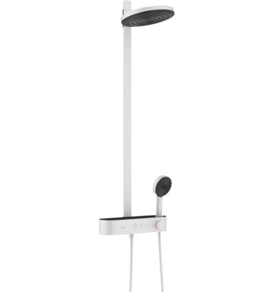 Komplet prysznicowy 260 2jet EcoSmart z termostatem ShowerTablet Select 400 Biały Matowy Pulsify S Hansgrohe (24241700)