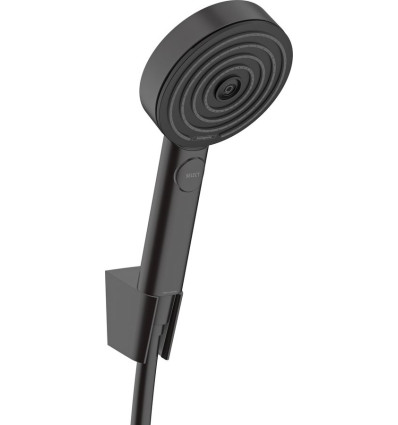 Punktowy zestaw prysznicowy 105 3jet Relaxation EcoSmart z wężem 125 cm Czarny Matowy Pulsify Select S Hansgrohe (24306670)