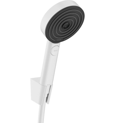 Punktowy zestaw prysznicowy 105 3jet Relaxation EcoSmart z wężem 125 cm Biały Matowy Pulsify Select S Hansgrohe (24306700)