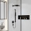 Ramię prysznicowe czarny mat Hansgrohe (24337670)