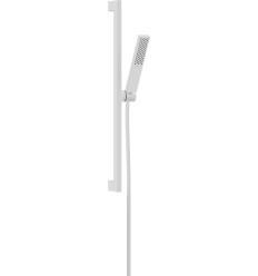 Zestaw prysznicowy 100 1jet EcoSmart z drążkiem 65 cm Biały Matowy Pulsify E Hansgrohe (24370700)