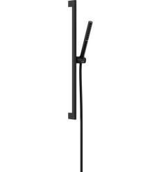 Zestaw prysznicowy 100 1jet EcoSmart z drążkiem 65 cm Czarny Matowy Pulsify S Hansgrohe (24372670)