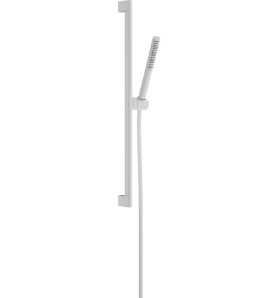 Zestaw prysznicowy 100 1jet EcoSmart+ z drążkiem 65 cm Biały Matowy Pulsify S Hansgrohe (24373700)