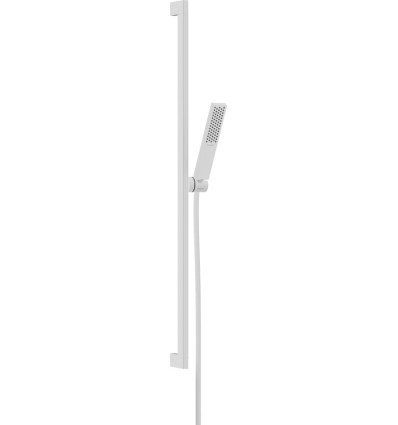 Zestaw prysznicowy 100 1jet EcoSmart z drążkiem 90 cm Biały Matowy Pulsify E Hansgrohe (24380700)