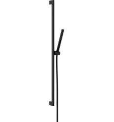 Zestaw prysznicowy 100 1jet EcoSmart+ z drążkiem 90 cm Czarny Matowy Pulsify S Hansgrohe (24383670)