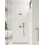 Akcesorium natryskowe 280 Croma czarny chrom szczotkowany Hansgrohe (26220340)