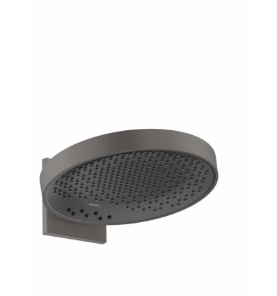 Głowica prysznicowa 360 3jet z przyłączem ściennym Czarny Chrom Szczotkowany Rainfinity Hansgrohe (26234340)