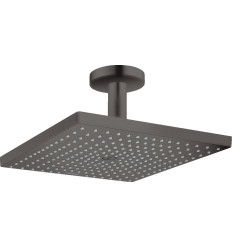 Głowica prysznicowa 300 1jet EcoSmart z przyłączem sufitowym Czarny Chrom Szczotkowany Raindance E Hansgrohe (26251340)
