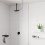 Przyłącze sufitowe 30 cm Czarny Matowy Vernis Shape Hansgrohe (26407670)