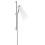 Zestaw prysznicowy 100 1jet EcoSmart z drążkiem 65 cm Biały/Chrom Crometta Hansgrohe (26535400)