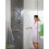 Zestaw prysznicowy 100 Vario z drążkiem 65 cm i mydelniczką Biały/Chrom Crometta Hansgrohe (26553400)