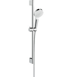 Zestaw prysznicowy 100 1jet EcoSmart+ z drążkiem 65 cm Biały/Chrom Crometta Hansgrohe (26554400)