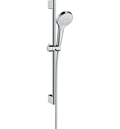 Zestaw prysznicowy 110 Vario EcoSmart z drążkiem 65 cm Biały/Chrom Croma Select S Hansgrohe (26563400)