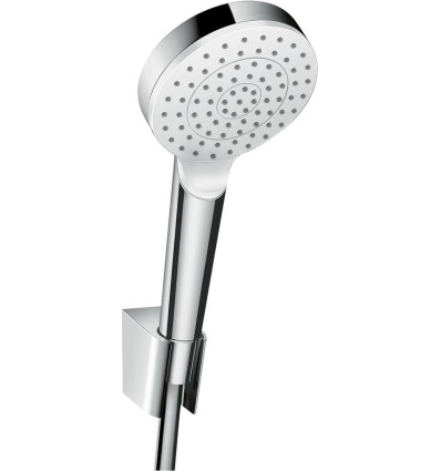 Punktowy zestaw prysznicowy 100 1jet EcoSmart z wężem 160 cm Biały/Chrom Crometta Hansgrohe (26569400)