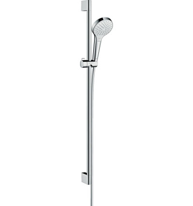 Zestaw prysznicowy 110 Vario EcoSmart z drążkiem 90 cm Biały/Chrom Croma Select S Hansgrohe (26573400)