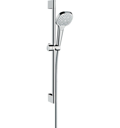 Zestaw prysznicowy 110 Multi EcoSmart z drążkiem 65 cm Biały/Chrom Croma Select E Hansgrohe (26581400)