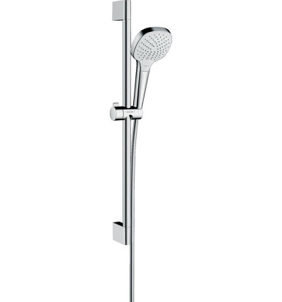 Zestaw prysznicowy 110 Vario EcoSmart z drążkiem 65 cm Biały/Chrom Croma Select E Hansgrohe (26583400)