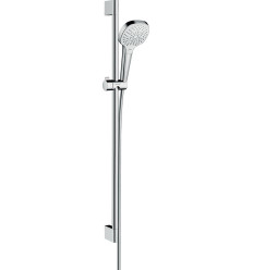 Zestaw prysznicowy 110 Multi EcoSmart z drążkiem 90 cm Biały/Chrom Croma Select E Hansgrohe (26591400)
