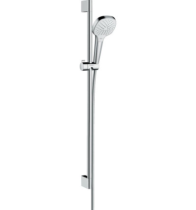 Zestaw prysznicowy 110 Vario EcoSmart z drążkiem 90 cm Biały/Chrom Croma Select E Hansgrohe (26593400)