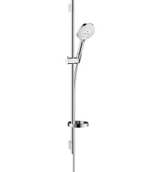 Zestaw prysznicowy 120 3jet z drążkiem 90 cm i mydelniczką Biały/Chrom Raindance Select S Hansgrohe (26631400)