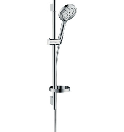 Zestaw prysznicowy 120 3jet EcoSmart z drążkiem 65 cm i mydelniczką Chrom Raindance Select S Hansgrohe (26632000)
