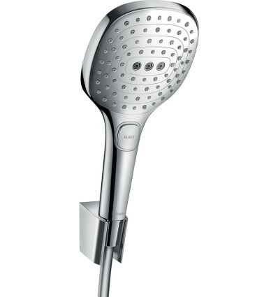 Punktowy zestaw prysznicowy 120 3jet z wężem 125 cm Chrom Raindance Select E Hansgrohe (26700000)