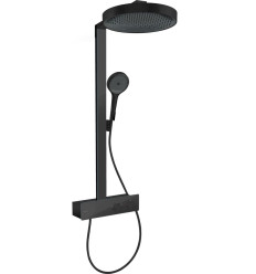 Komplet prysznicowy 360 1jet z termostatem ShowerTablet 350 Czarny Matowy Rainfinity Hansgrohe (26853670)