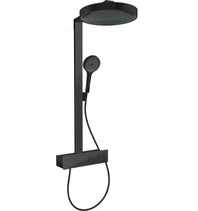 Komplet prysznicowy 360 1jet z termostatem ShowerTablet 350 Czarny Matowy Rainfinity Hansgrohe (26853670)