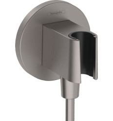 Uchwyt słuchawkowy FixFit czarny chrom szczotkowany Hansgrohe (26888340)