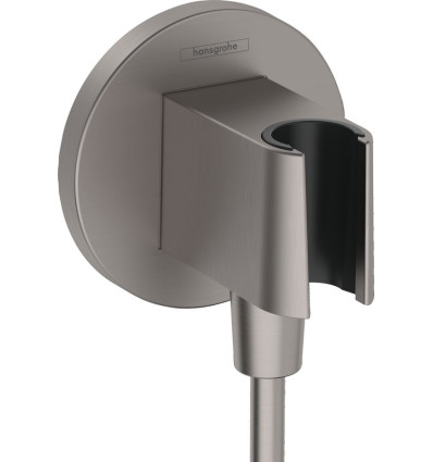 Uchwyt słuchawkowy FixFit czarny chrom szczotkowany Hansgrohe (26888340)