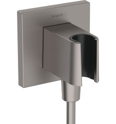 Uchwyt słuchawkowy FixFit czarny chrom szczotkowany Hansgrohe (26889340)