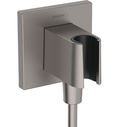 Uchwyt słuchawkowy FixFit czarny chrom szczotkowany Hansgrohe (26889340)