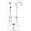 Bateria prysznicowa 220 1jet Croma chrom Hansgrohe (27222000)