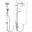 Komplet prysznicowy 240 1jet EcoSmart Reno Chrom Crometta E Hansgrohe (27289000)