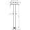 Przyłącze sufitowe S 30 cm czarny chrom szczotkowany Hansgrohe (27389340)