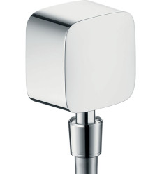Przyłącze węża z zaworem zwrotnym i przegubem kulowym Chrom FixFit Hansgrohe (27414000)