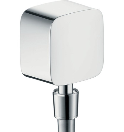 Przyłącze węża z zaworem zwrotnym i przegubem kulowym Chrom FixFit Hansgrohe (27414000)