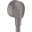 Przyłącze węża E z zaworem zwrotnym Czarny Chrom Szczotkowany FixFit Hansgrohe (27454340)