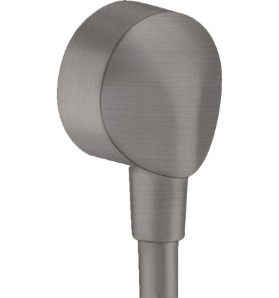 Przyłącze węża E z zaworem zwrotnym Czarny Chrom Szczotkowany FixFit Hansgrohe (27454340)