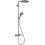 Komplet prysznicowy 240 1jet PowderRain z termostatem Czarny Chrom Szczotkowany Raindance Select S Hansgrohe (27633340)