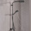 Komplet prysznicowy 240 1jet PowderRain z termostatem Czarny Matowy Raindance Select S Hansgrohe (27633670)
