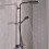 Komplet prysznicowy 240 1jet PowderRain z termostatem Czarny Matowy Raindance Select S Hansgrohe (27633670)