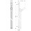 Drążek prysznicowy Raindance 90 cm z wężem Isiflex 160 cm Chrom Unica Hansgrohe (27636000)