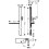 Drążek prysznicowy E 90 cm z wężem Isiflex 160 cm Biały/Chrom Unica Hansgrohe (27640400)